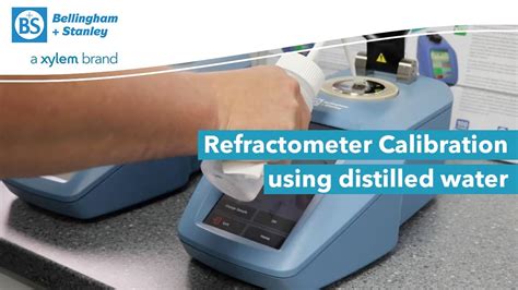 refractometer calibration instructions|calibrating refractometer with distilled water.